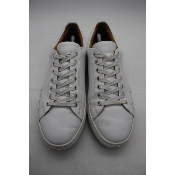 Thursday Everyday Shoes Men's Size 13 White Leather Low Top Sneakers - Picture 2 of 10